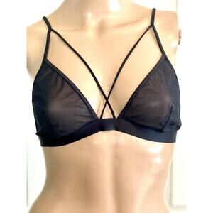 Forever 21 Black Lace Bralette Size XL Count of 3